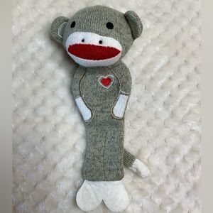 Alliteration Cute Sock Monkey Plush Bookmark